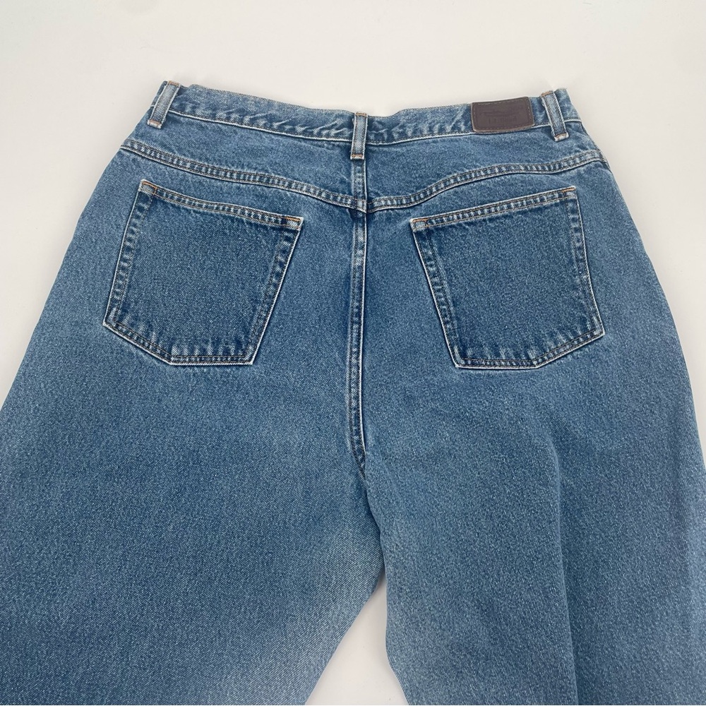 Vintage L.L. Bean 80s 90s High Rise Mom Jeans Relaxed Fit Light Wash - Picture 5 of 7